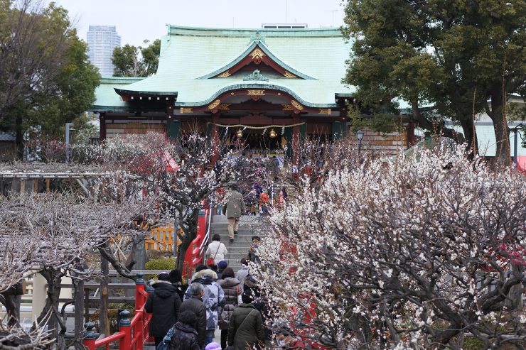 亀戸天神社 - 太鼓橋の男橋から